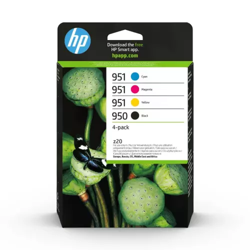 obrázek produktu HP 950/951 combo černá + barevná ink. náplň 6ZC65AE - černá/black