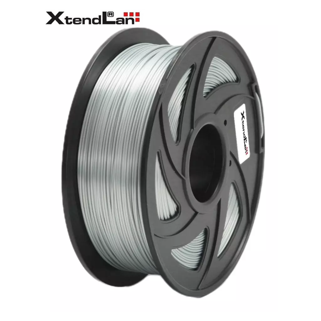 Obrázek produktu XtendLAN PLA filament 1,75mm lesklý stříbrný 1kg