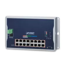 obrázek produktu PLANET WGS-4215-16P2S síťový přepínač Řízený L2 Gigabit Ethernet (10/100/1000) Podpora napájení po Ethernetu (PoE) Černá