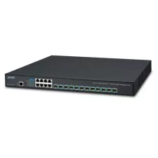 obrázek produktu PLANET XGS-6350-12X8TR síťový přepínač Řízený L3 Gigabit Ethernet (10/100/1000) 1U Černá