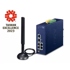 obrázek produktu PLANET Industrial 5-Port GE LoRaWAN Gateway LCG-300-EU brána/řadič