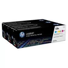 obrázek produktu HP CF371AM originální sada tonerů (3pack toner) č. 128A CMY azurový+purpurový+žlutý 1300 stran (CE321A+CE322A+CE323A, LJ color CP152