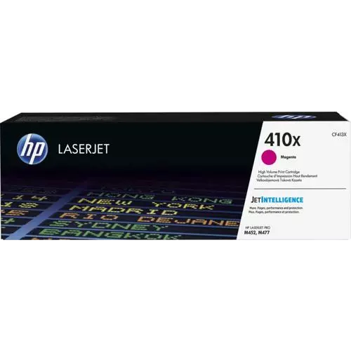 obrázek produktu HP CF413X originální toner purpurový č.410X velký cca 5000 str. (magenta HP CLJ M477, M452, M377, purpurová)