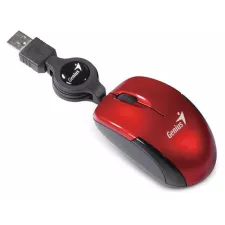 obrázek produktu GENIUS myš Micro Traveler V2, s navijákem k ntb, červená