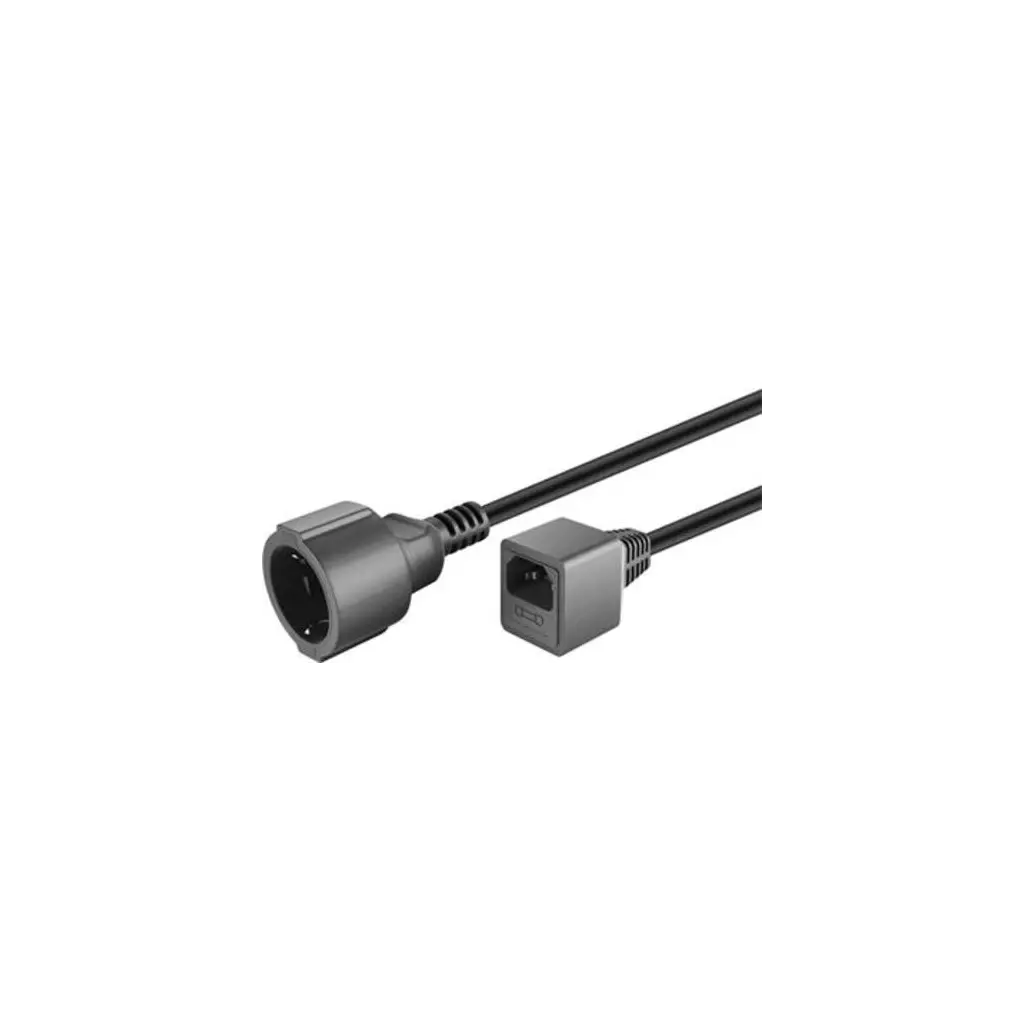 Obrázek produktu Kabel síťový prodlužovací kabel EURO 0.23m s 1 zásuvkou pro připojení do UPS s integrovanou 10A pojistkou
