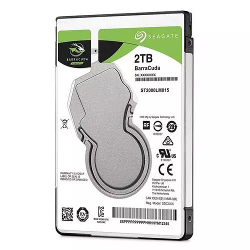 obrázek produktu SEAGATE ST2000LM015 hdd BarraCuda 2TB SMR 2.5\" 7mm 5400rpm 128MB cache, 140MB/s SATA3-6Gbps 