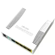 obrázek produktu MIKROTIK RouterBOARD RB260GSP, 5-port Gigabit smart switch with SFP cage, SwOS, plastic case, PSU, POE OUT