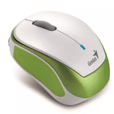 obrázek produktu GENIUS myš Micro Traveler 9000R Wireless Optical, 1200DPI, dobíjecí, bílo-zelená