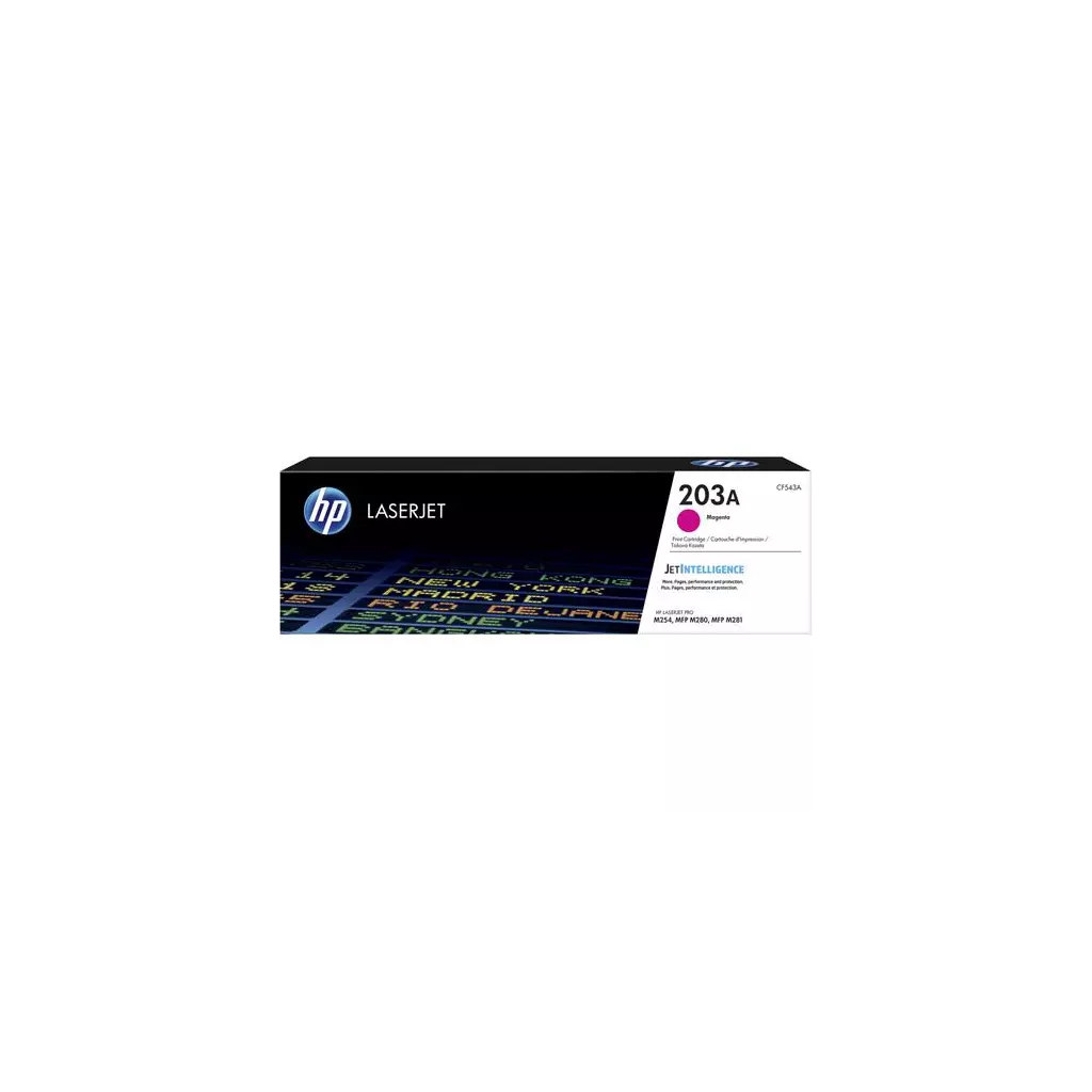 Obrázek produktu HP CF543A originální toner purpurový č.203A cca 1300str. (pro CLJ PRO M280, M281, M254, magenta)