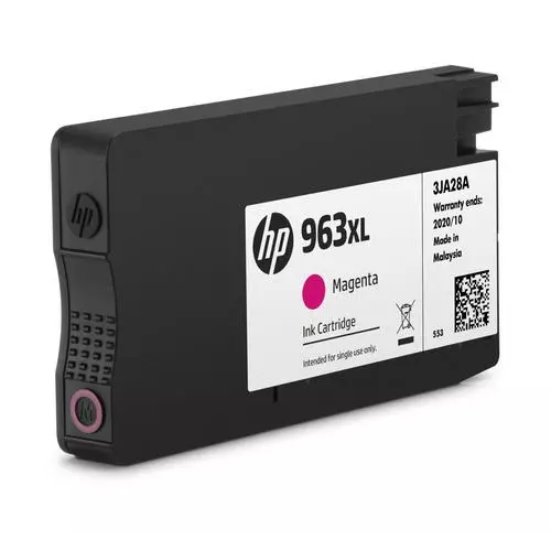 obrázek produktu HP 3JA28AE originální náplň purpurová velká č.963XL (magenta, cca 1600 stran) (pro OfficeJet Pro 9010, 9013, 9020, 9023, 9022e)