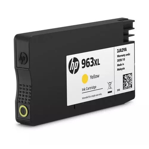 obrázek produktu HP 3JA29AE originální náplň žlutá velká č.963XL (yellow, cca 1600 stran) (pro OfficeJet Pro 9010, 9013, 9020, 9023, 9022e)