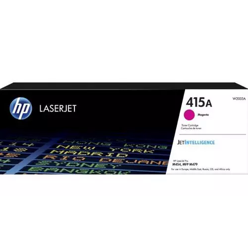 obrázek produktu HP W2033A originální toner purpurový č.415A malý cca 2100 str. (magenta, pro HP CLJ M454, M479, Jetintelligence )