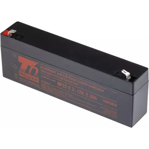 obrázek produktu T6 POWER olověný akumulátor NP12-2.3, 12V, 2,3Ah
