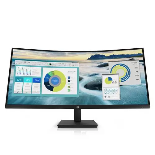obrázek produktu HP LCD P34hc G4 WQHD 34" VA monitor 34palců prohnutý matný, 3440x1440, 5ms, VA, 250cd, repro (1x HDMI, 1x DPort, USB-C)