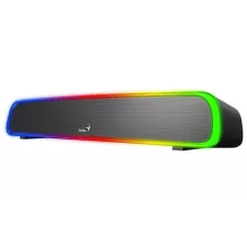 obrázek produktu GENIUS repro USB SoundBar 200BT, 4W, RGB podsvícení, Bluetooth, 3,5mm jack, USB, černý