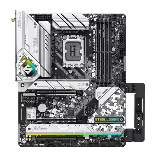 obrázek produktu ASROCK Z790 STEEL LEGEND WIFI (intel 1700 12+13gen, 4xDDR5 6800MHz, 8xSATA3, 4x M.2, HDMI+DPort +eDP, 1xGLAN, ATX)