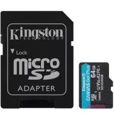 obrázek produktu KINGSTON micro SD card SDXC 64GB Canvas Go! Plus + SD adaptér
