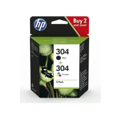 obrázek produktu HP 3JB05AE náplň č.304 černá+barevná cca 120/100 stran (N9K05AE+N9K06AE) (pro DJ 2620, 2630]