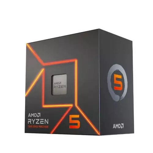 obrázek produktu AMD cpu Ryzen 5 7600 AM5 Box (s chladičem, 3.8GHz / 5.1GHz, 6+32MB cache, 65W, 6x jádro, 12x vlákno, s grafikou), Zen4 Raphael