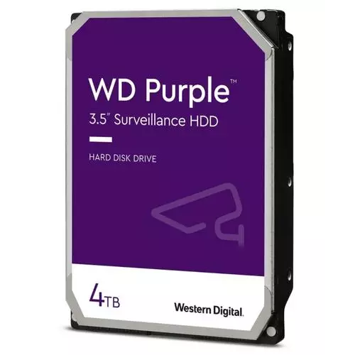 obrázek produktu WDC WD43PURZ hdd 4TB SATA3-6Gbps 5400rpm 256MB CMR (řada PURPLE sledovací systémy a kamery) 175MB/s