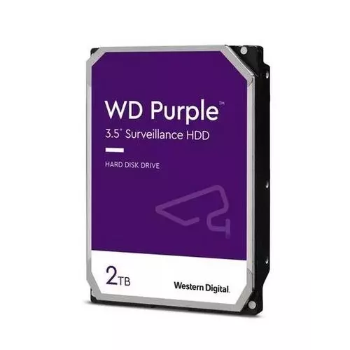 obrázek produktu WDC WD23PURZ hdd 2TB SATA3-6Gbps 5400rpm 256MB CMR (řada PURPLE, sledovací systémy a kamery) 175MB/s