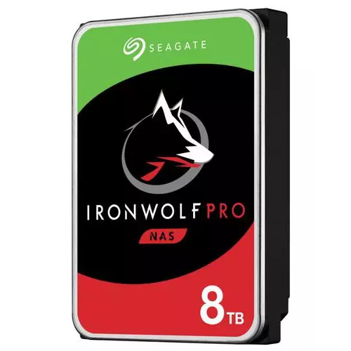 obrázek produktu SEAGATE ST8000NT001 hdd IronWolf PRO 8TB CMR 7200rpm 256MB NAS HDD 24x7 255MB/s 3.5 RAID SATA3-6Gbps