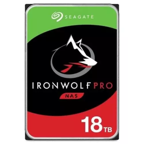 obrázek produktu SEAGATE ST18000NT001 hdd IronWolf PRO 18TB CMR 7200rpm 256MB NAS HDD 24x7 285MB/s 3.5 RAID SATA3-6Gbps