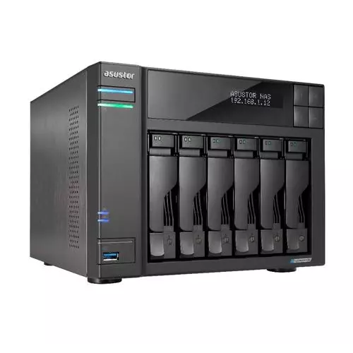 obrázek produktu ASUSTOR LOCKERSTOR 6 Gen2 (AS6706T) datové úložiště NAS (pro 6x HDD, Celeron, 4GB DDR4, NAS)