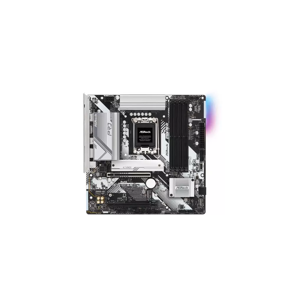 Obrázek produktu ASROCK B760M PRO RS (intel 1700 12+13gen, 4xDDR5 7200MHz, 4xSATA3, 3x M.2, HDMI+DPort, 1xGLAN, mATX)
