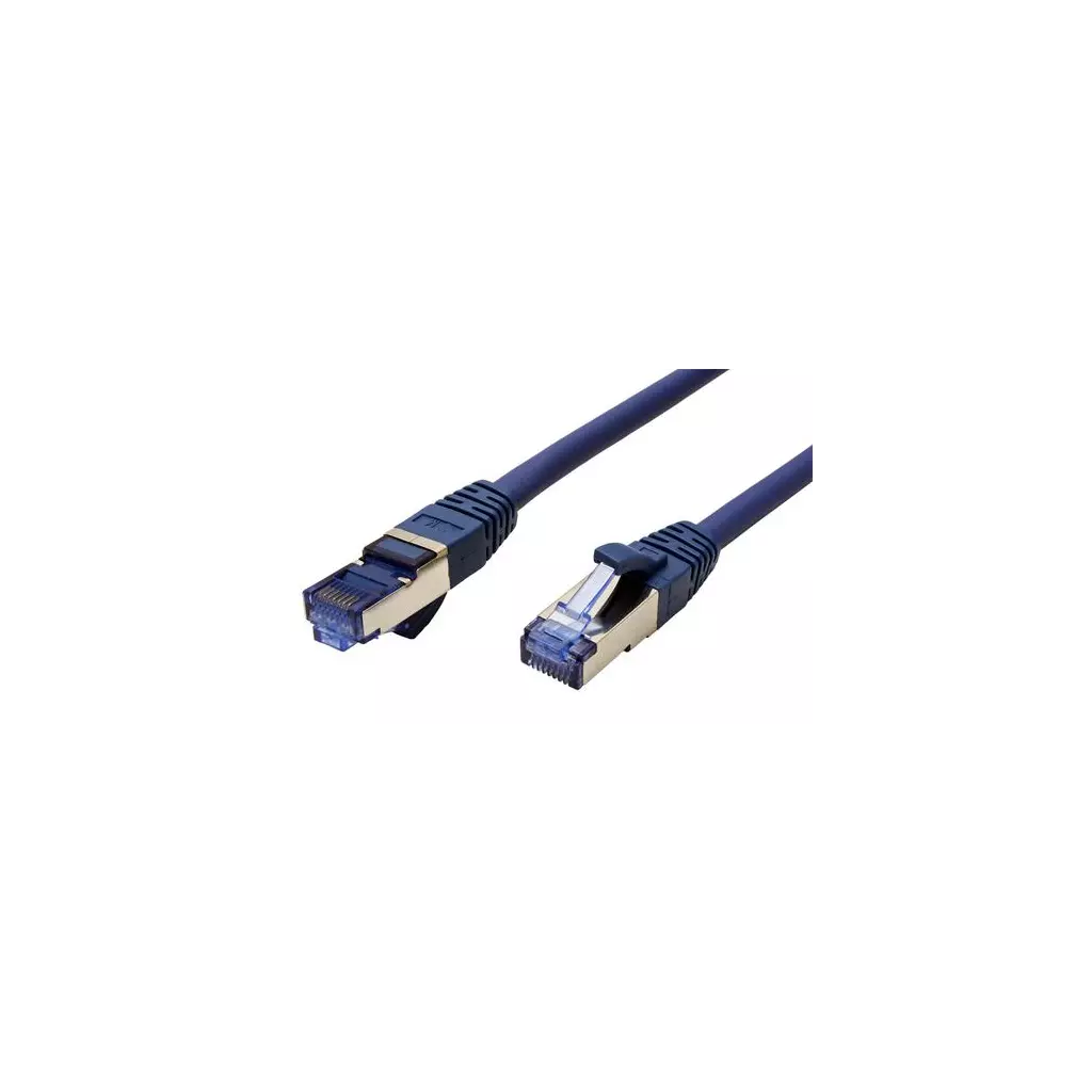 Obrázek produktu KABEL PATCH S/FTP kat 6a, LSOH, 0,5m, modrý