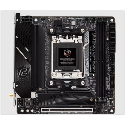 obrázek produktu ASROCK A620I LIGHTNING WIFI (AM5, amd A620, 2xDDR5 7200MHz, PCIE 4.0, HDMI, 2xSATA3 +2xM.2, USB3.2 G2, GLAN, mini-ITX)