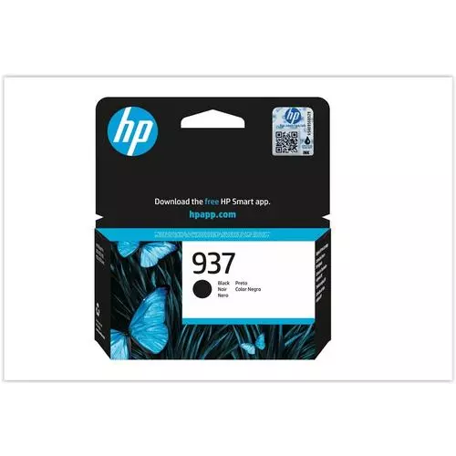 obrázek produktu HP 4S6W5NE originální náplň černá č.937 black cca 1250 stran (black, pro HP OfficeJet 9120e, 9122e, 9132e, 9720e, 9730e)