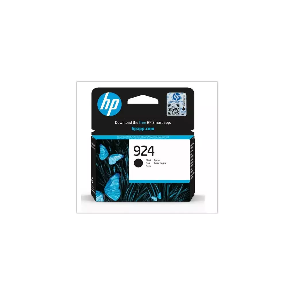 Obrázek produktu HP 4K0U6NE originální náplň černá č.924 black cca 500 stran (black, pro HP OfficeJet 8122e, 8132e)