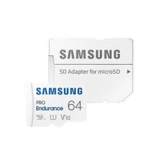 obrázek produktu SAMSUNG micro SD card SDXC 64GB PRO Endurance class10 UHS-I U1 V10 (+ 1x adapter microSD na SD)