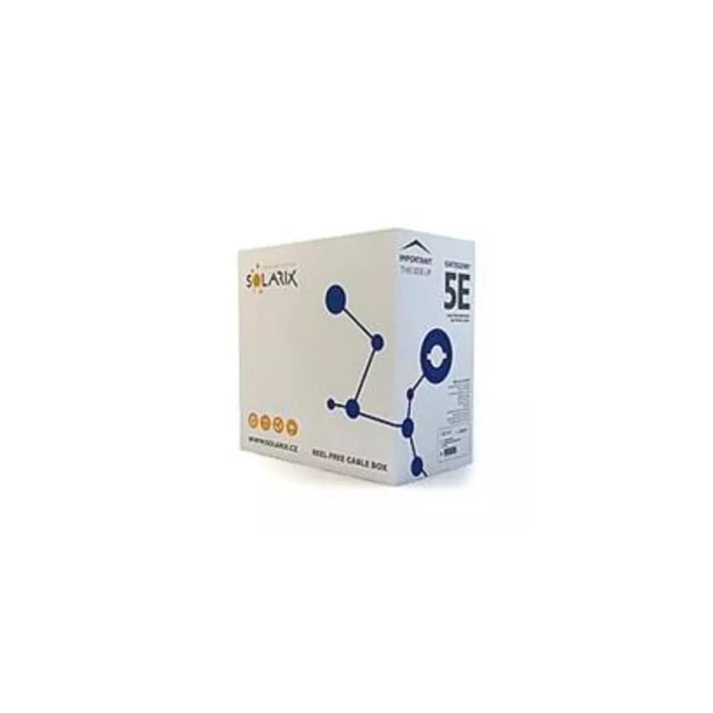 Obrázek produktu KABEL PATCH FTP kat. 5e, 305m , drát SOLARIX stíněný LSOH