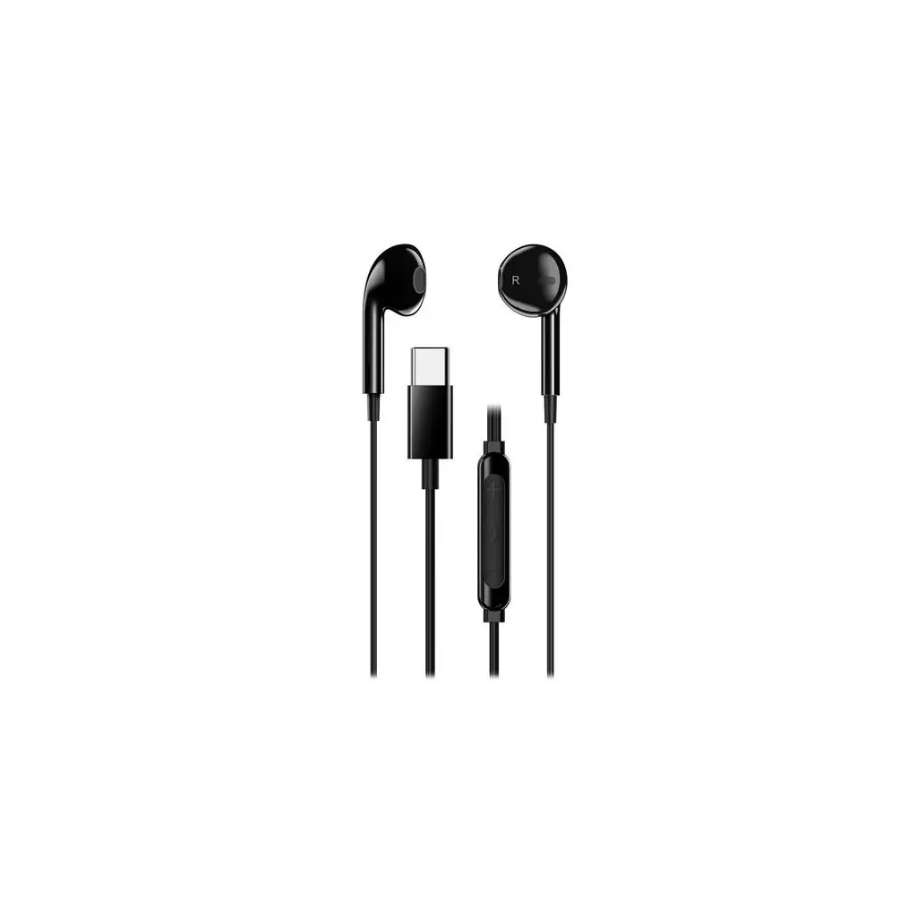 Obrázek produktu GENIUS sluchátka HS-M365 černý mikrofon, ovládání hlasitosti, USB-C