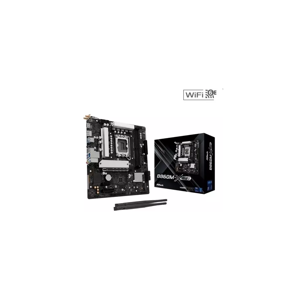 Obrázek produktu ASROCK B860M-X WIFI (intel 1851, 2xDDR5, mATX)