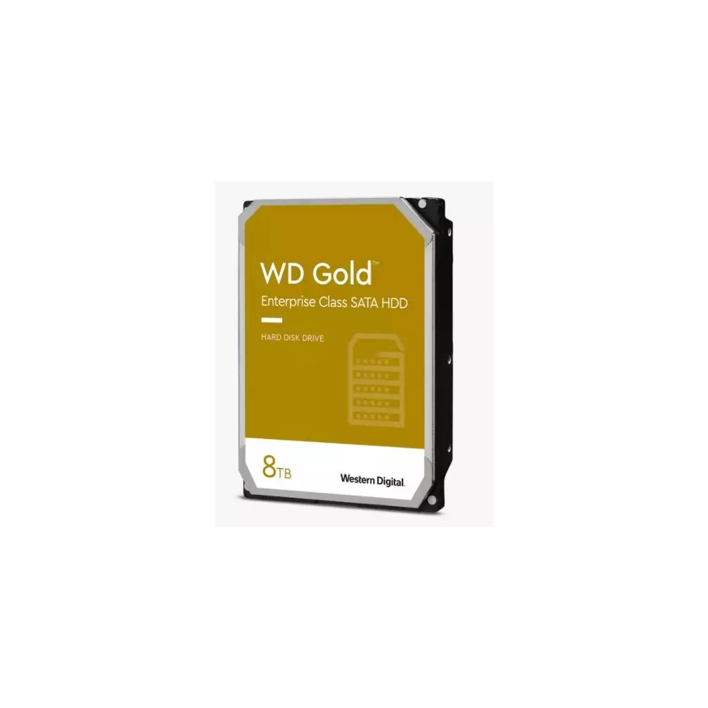Obrázek produktu WDC WD8005FRYZ hdd GOLD 8TB CMR SATA3-6Gbps 7200rpm 256MB RAID (24x7 do serveru) 267MB/s