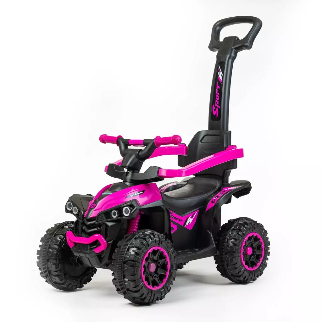 Obrázek produktu Dětské odrážedlo Baby Mix Mega Prime EVA s vodící tyčí růžové