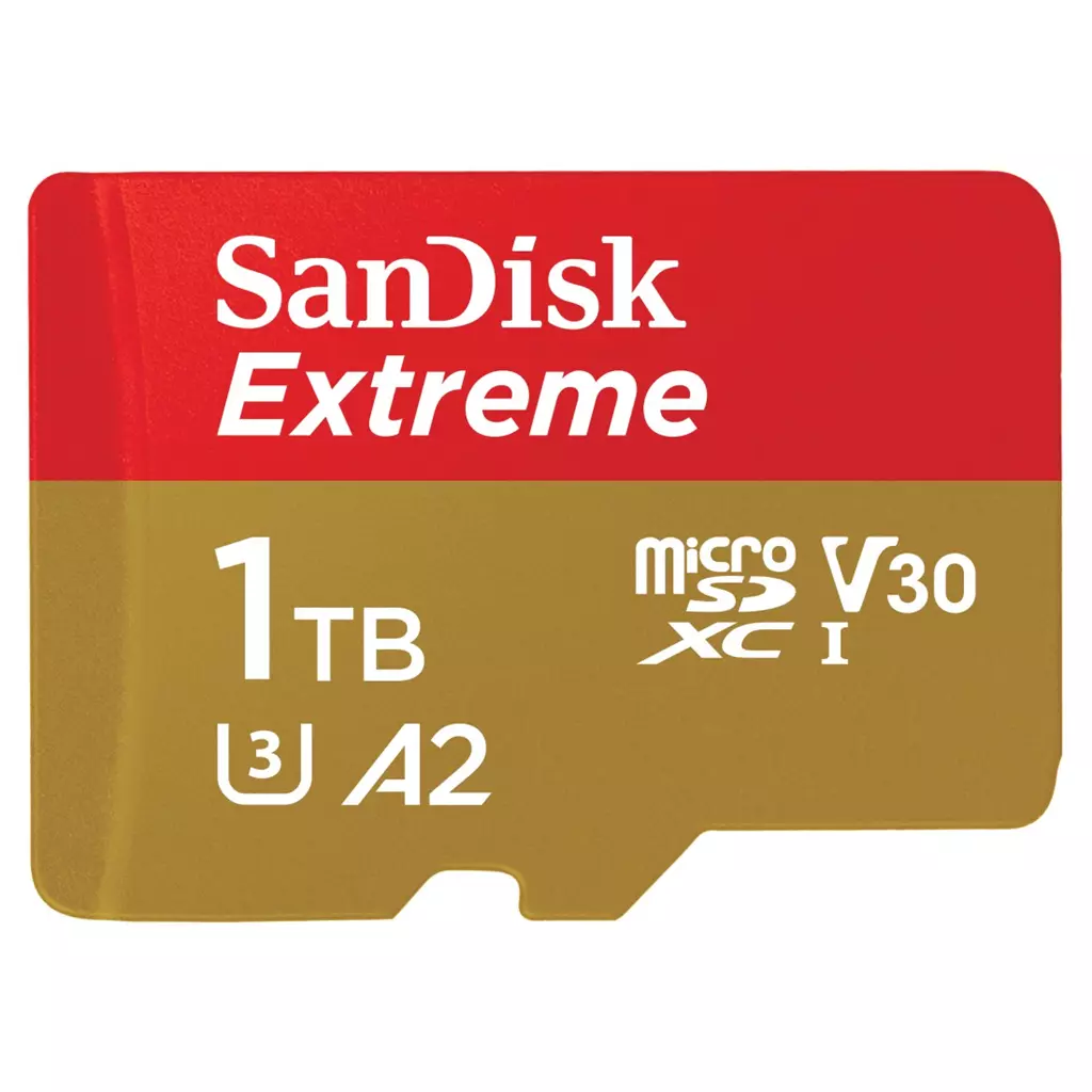 Obrázek produktu SanDisk Extreme microSDXC 1TB + SD Adapter190MB/s and 130MB/s A2 C10 V30 UHS-I U3