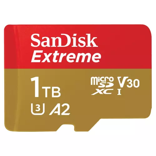 obrázek produktu SanDisk Extreme microSDXC 1TB + SD Adapter190MB/s and 130MB/s A2 C10 V30 UHS-I U3