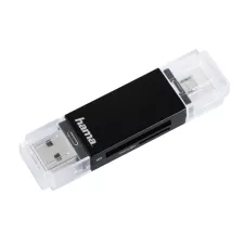 obrázek produktu Hama USB 2.0 OTG čtečka karet Basic, SD/microSD, černá