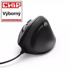 obrázek produktu Hama vertikální, ergonomická kabelová myš EMC-500, pro praváky, černá