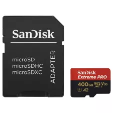 obrázek produktu SanDisk Extreme Pro microSDXC 400 GB  170 MB/s A2 C10 V30 UHS-I U3, adapte, NÁHRADA 214506