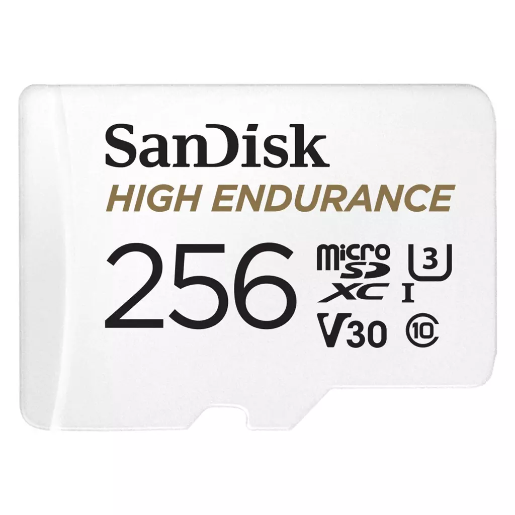 Obrázek produktu SanDisk HIGH ENDURANCE microSDHC Card 256 GB, s adaptérem