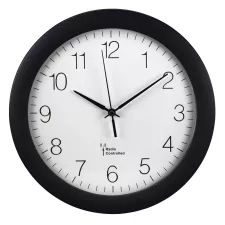 obrázek produktu Hama nástěnné hodiny, řízené rádiovým signálem, průměr 30 cm, černé - DOSTUPNÉ OD 18.6.