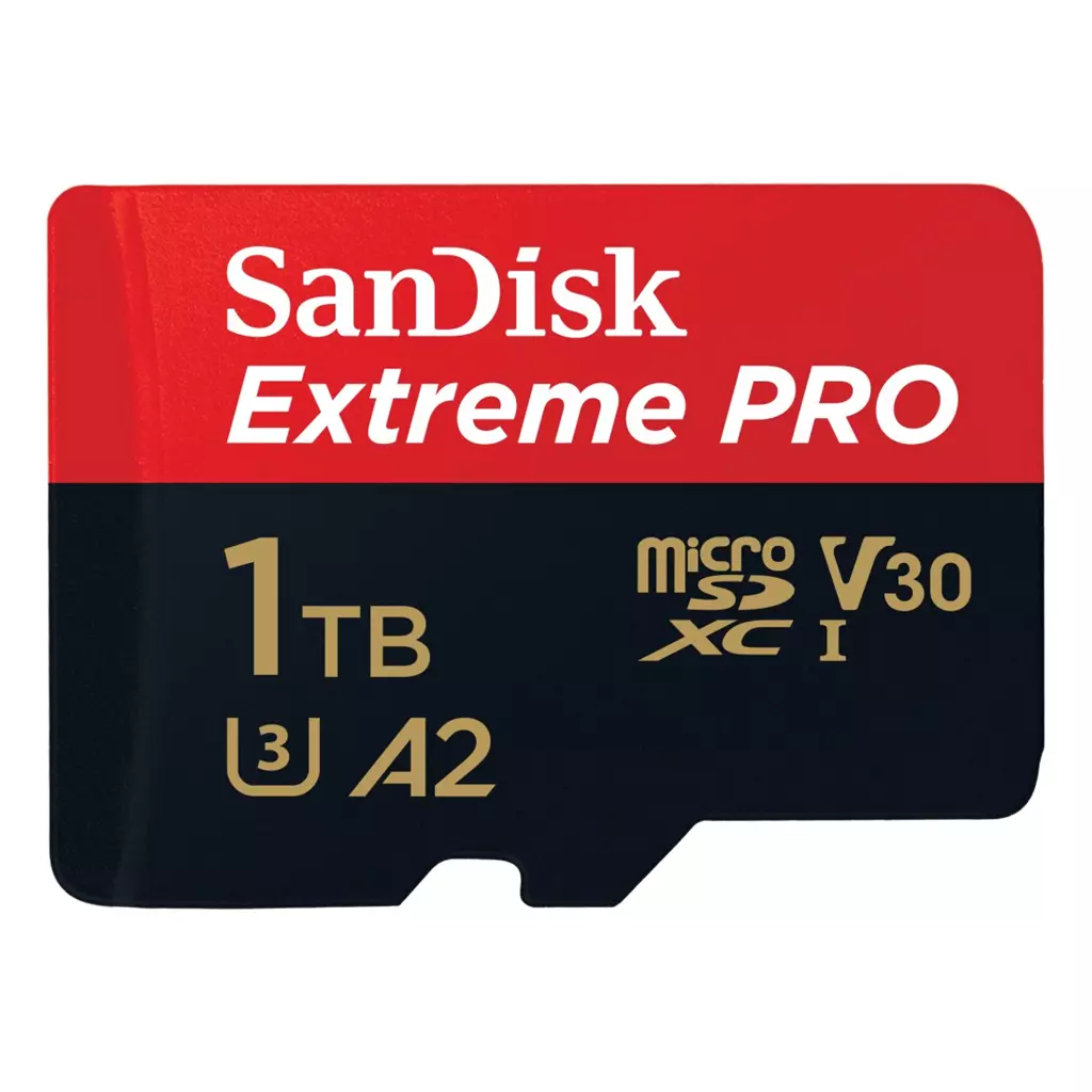 Obrázek produktu SanDisk Extreme PRO microSDXC 1TB + SD Adapter 200MB/s and 140MB/s A2 C10 V30 UHS-I U3