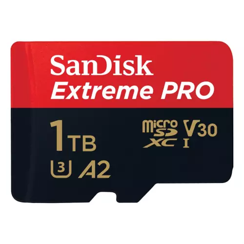 obrázek produktu SanDisk Extreme PRO microSDXC 1TB + SD Adapter 200MB/s and 140MB/s A2 C10 V30 UHS-I U3