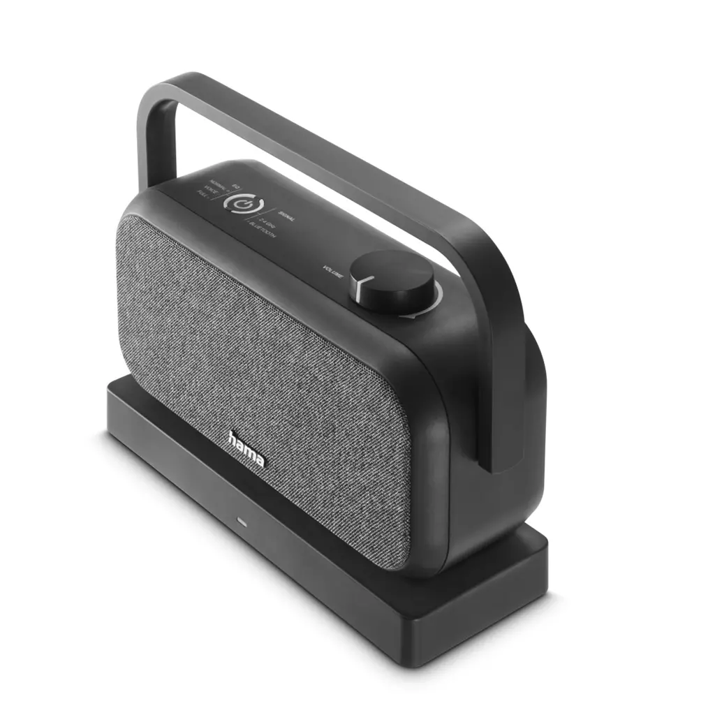 Obrázek produktu Hama bezdrátový přenosný TV reproduktor, nabíjecí základna s 2,4 GHz vysílačem, Bluetooth