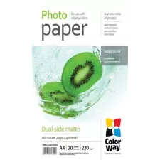 obrázek produktu COLORWAY fotopapír/ dual-side matte 220g/m2, A4/ 20 kusů